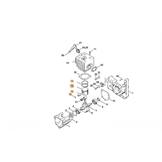 STIHL  Tłok Ø 41 mm 4203 030 2000
